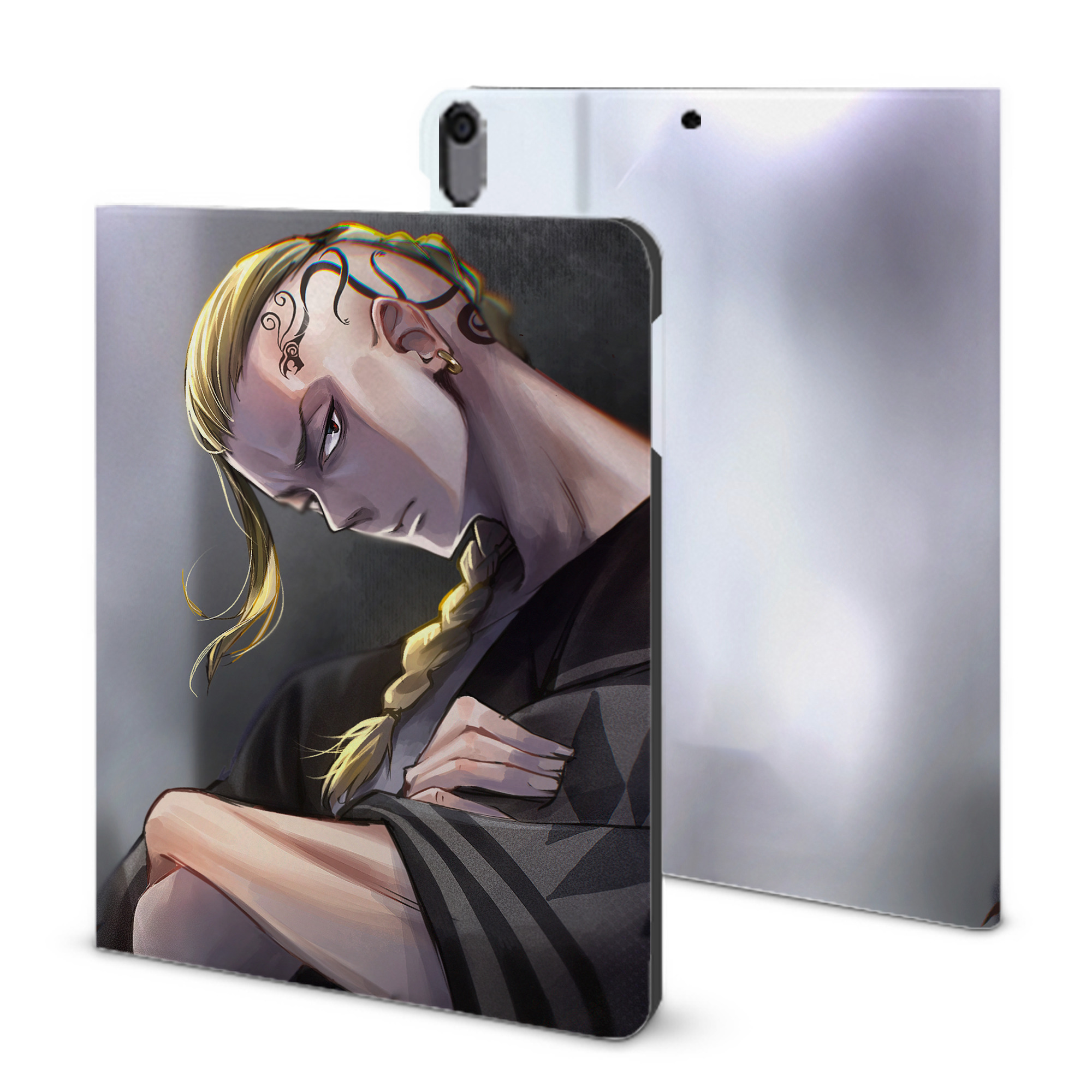（画像用） 東京リベンジャーズ Tokyo Revengers IPad ケース ブック型 PUレザー TPU 耐衝撃 軽量 薄型 ペン収納なし 全面保護 IPad 各モデル対応